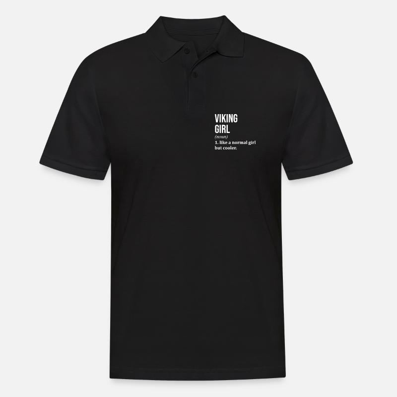 Wikinger - Männer Poloshirt - Schwarz