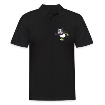 Panda Inline skating Inline skates - Männer Poloshirt - Schwarz - Vorne - Kai (181cm)