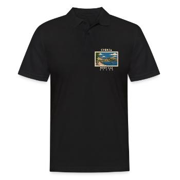 Serbien Novi Sad Vintage Reisemarke - Männer Poloshirt - Schwarz - Vorne - Kai (181cm)
