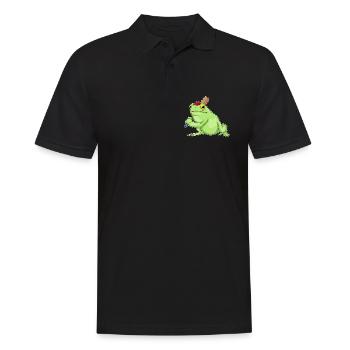 Frog Cricket Cricket Bat - Men's Polo Shirt - black - Front - Kai (181cm)