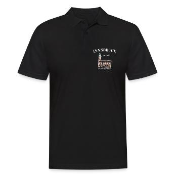 Innsbruck Autriche, tout simplement beau dessin - Polo Homme - noir - Devant - Kai (181cm)