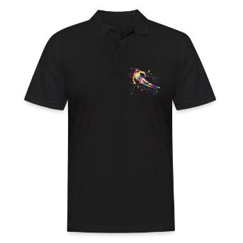 Alpine skiing Winter sports Nordic skiing - Men's Polo Shirt - black - Front - Kai (181cm)