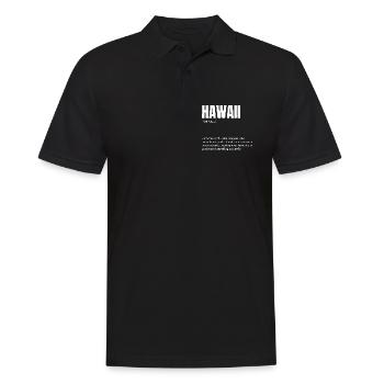 Langue de la fierté hawaïenne - Polo Homme - noir - Devant - Kai (181cm)