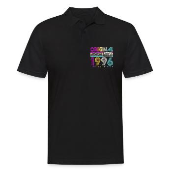 Cadeau d’anniversaire vintage vintage rétro 1996 - Polo Homme - noir - Devant - Kai (181cm)