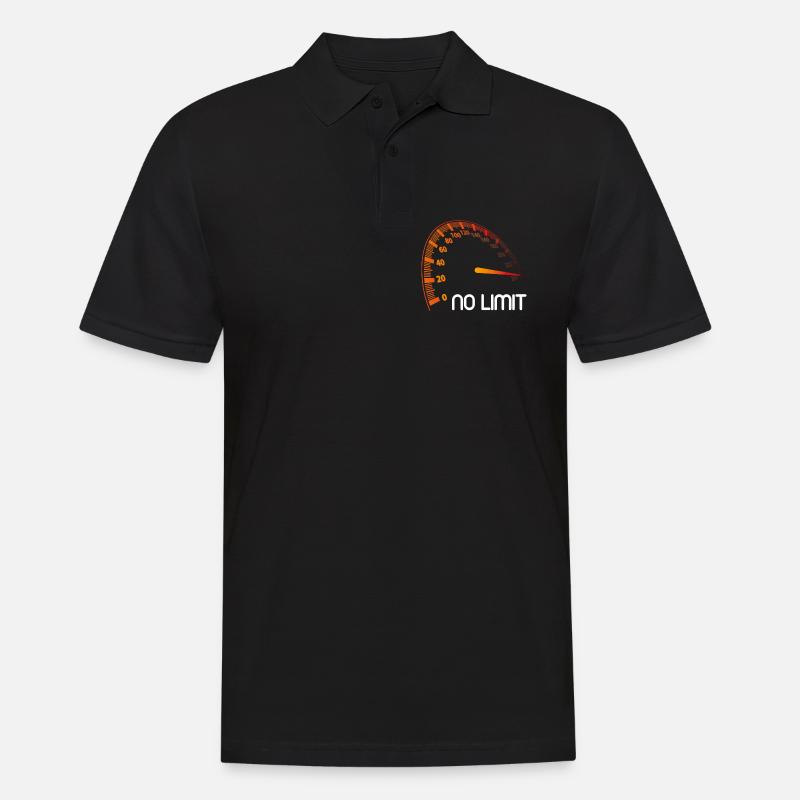 Speedometer - Ingen grænse - Herre poloshirt - sort