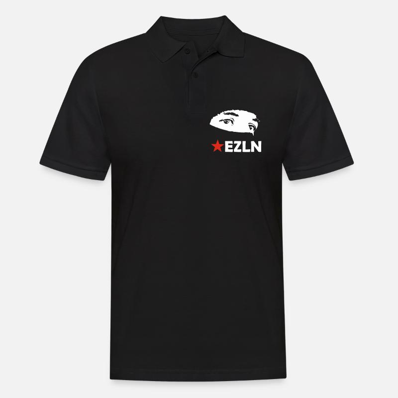 EZLN - Männer Poloshirt - Schwarz