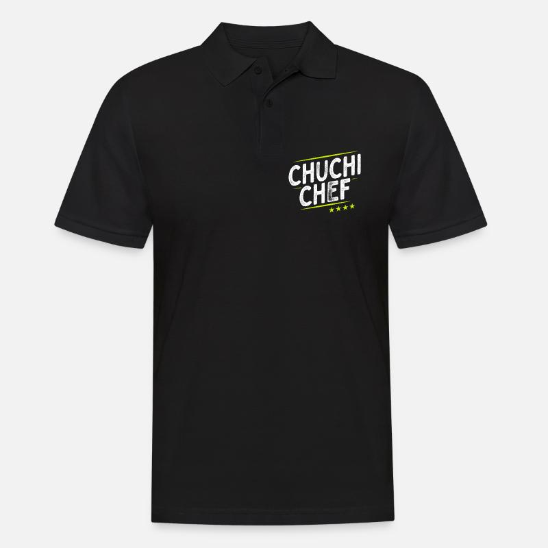 Küchenchef - Chuchi Chef - Schweizerdeutsch - Männer Poloshirt - Schwarz