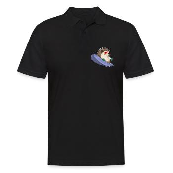 Hedgehog Snowboarder Snowboard - Polo Homme - noir - Devant - Kai (181cm)