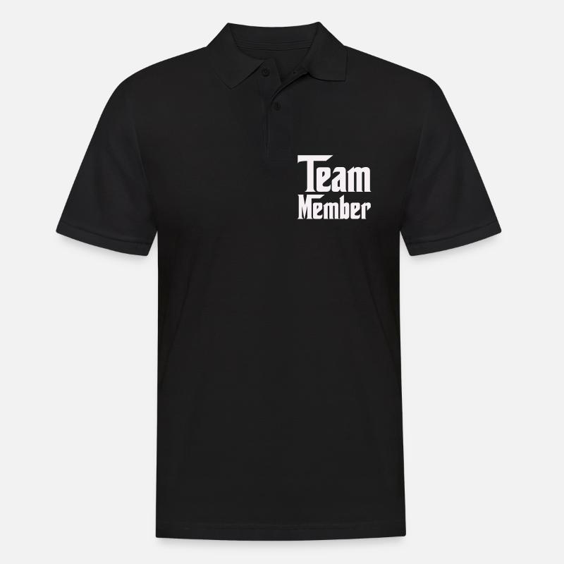 Team Member - Männer Poloshirt - Schwarz