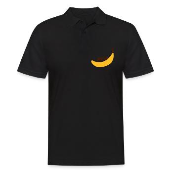 all banana - Men's Polo Shirt - black - Front - Kai (181cm)