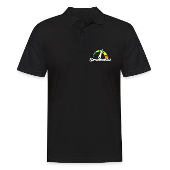 Speedometer - Männer Poloshirt - Schwarz - Vorne - Kai (181cm)