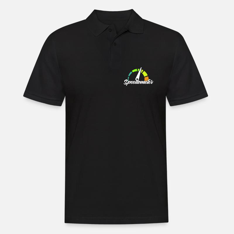 Speedometer - Männer Poloshirt - Schwarz