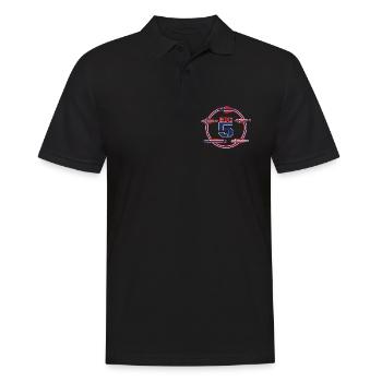Flétan norvégien Big 5 I, cadeau de pêche - Polo Homme - noir - Devant - Kai (181cm)