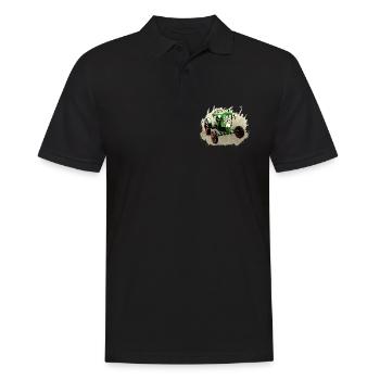 Deutz F1M 414 Bauernschlepper - Männer Poloshirt - Schwarz - Vorne - Kai (181cm)
