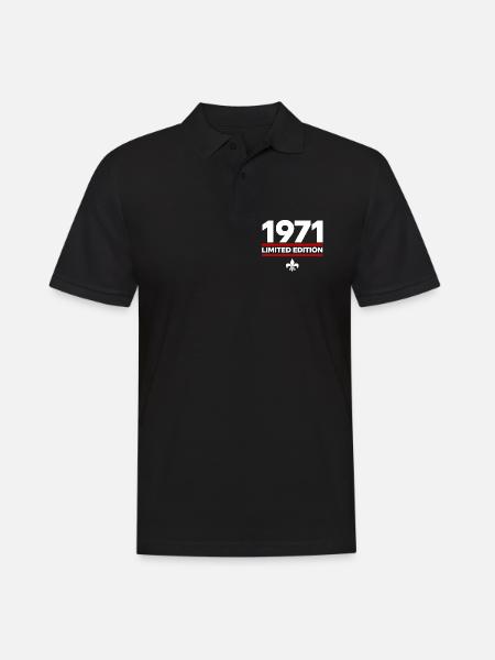 1971 Limited Edition - Men's Polo Shirt - black