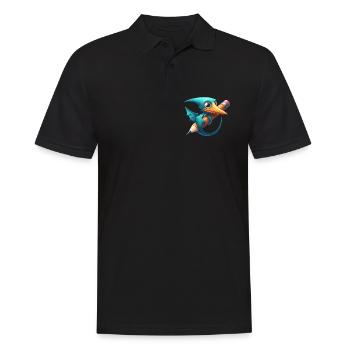 Crayon Ptérodactyle Kawaii Ptérosaure Dino - Polo Homme - noir - Devant - Kai (181cm)