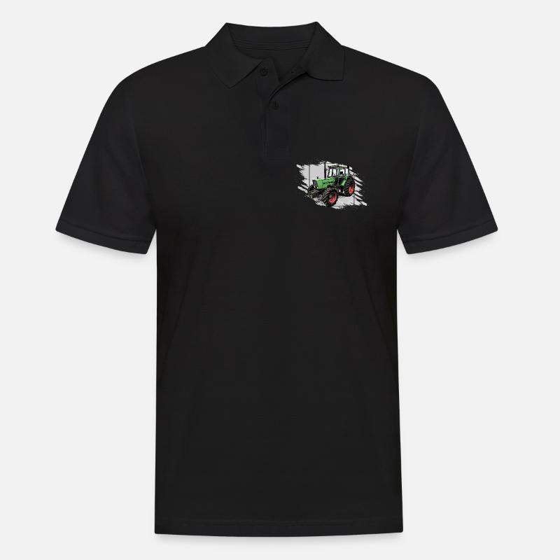Traktor Farmer 306 - Männer Poloshirt - Schwarz