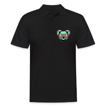 Koala - Men's Polo Shirt - black - Front - Kai (181cm)