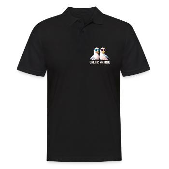 Baltic Patrol Seagulls - Men's Polo Shirt - black - Front - Kai (181cm)