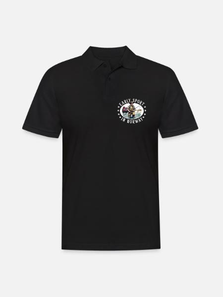 Pêche en Norvège - Polo Homme - noir
