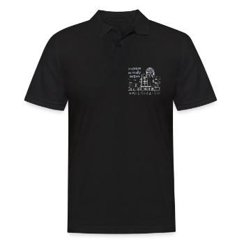 Hiroshima, Peace Monument, Hand Drawing Japan - Men's Polo Shirt - black - Front - Kai (181cm)