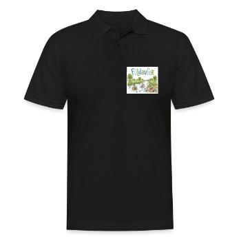 Fuldaufer: River Adventure ! - Men's Polo Shirt - black - Front - Kai (181cm)