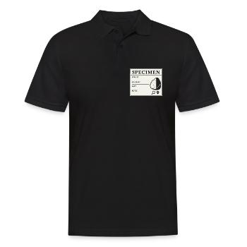 Geological Sample Fossils Collector Label - Men's Polo Shirt - black - Front - Kai (181cm)