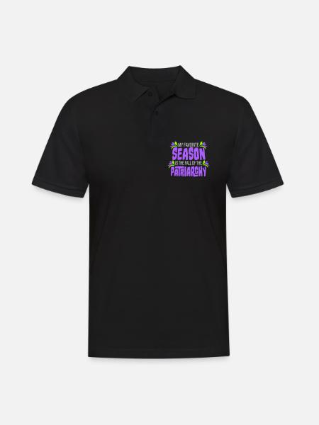 Ma saison préférée est La chute du patriarcat - Polo Homme - noir