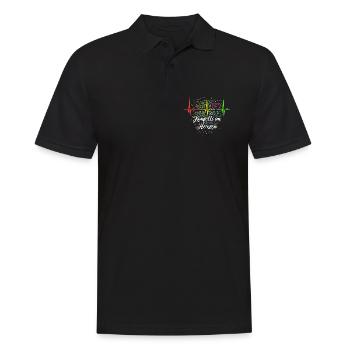 Confetti in the Heart - Carnival in the Blood - Cologne - Men's Polo Shirt - black - Front - Kai (181cm)