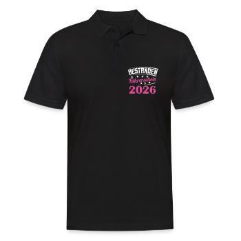 Driving License 2026 Driving Test Driving License Test - Men's Polo Shirt - black - Front - Kai (181cm)