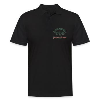 Pickleball, lustiger Spieler, Pickle Ball spielt Liebe. - Männer Poloshirt - Schwarz - Vorne - Kai (181cm)
