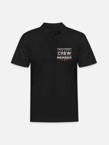 Fieldhockey Crew - Männer Poloshirt - Schwarz