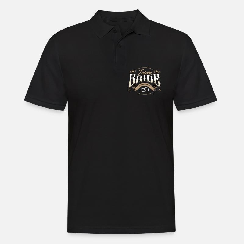 Team Bride 2027 - Männer Poloshirt - Schwarz
