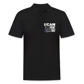 Ich Kann Das Drucken 3D Drucker Maker Lustig - Männer Poloshirt - Schwarz - Vorne - Kai (181cm)