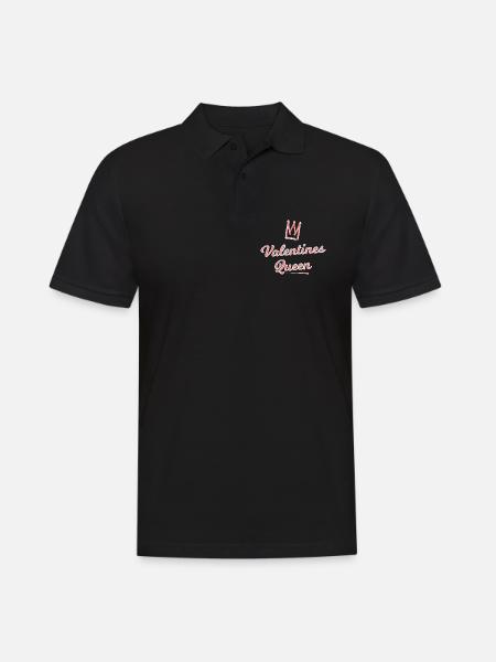 Valentines Queen - Männer Poloshirt - Schwarz