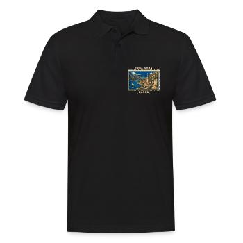 Montenegro Kotor Vintage Reisemarke - Männer Poloshirt - Schwarz - Vorne - Kai (181cm)