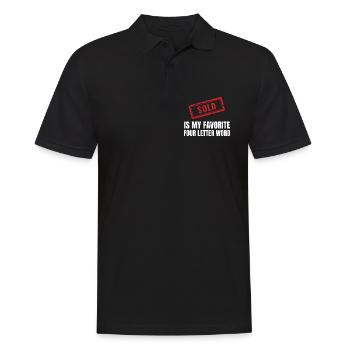 Real Estate Agent Realtor Home Seller Marketing - Men's Polo Shirt - black - Front - Kai (181cm)