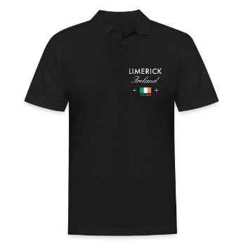Coordonnées de Westport Irlande Souvenir de voyage - Polo Homme - noir - Devant - Kai (181cm)