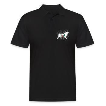 Stocks Bulle - Men's Polo Shirt - black - Front - Kai (181cm)