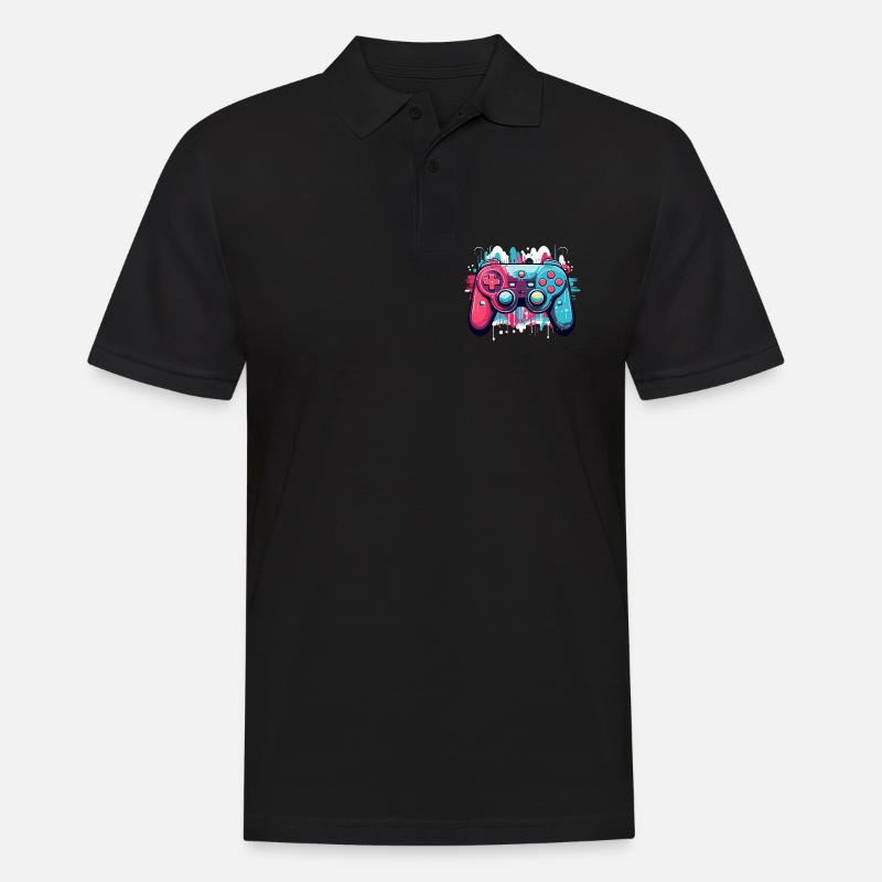 Game Controller - Männer Poloshirt - Schwarz