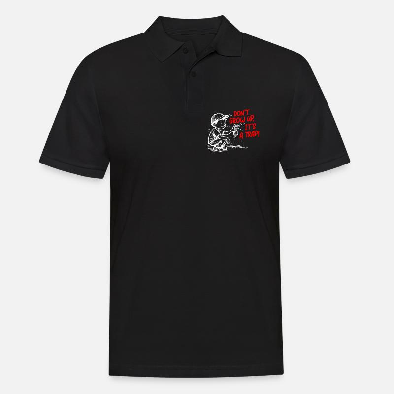 Es ist ein Trick - Männer Poloshirt - Schwarz