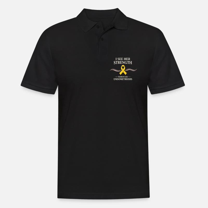 Endometriose-bewusstsein Endo Warrior - Männer Poloshirt - Schwarz