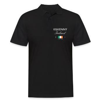 Coordonnées de Kilkenny, Irlande Souvenir de voyage - Polo Homme - noir - Devant - Kai (181cm)