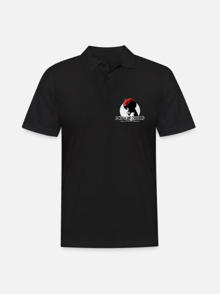 Schwarzwald Retro Silhouette - Männer Poloshirt - Schwarz