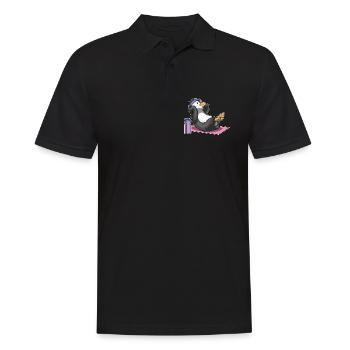 Penguin Abdominal Training Bodybuilding - Men's Polo Shirt - black - Front - Kai (181cm)