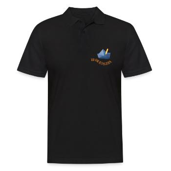 Fièvre de voyage Papier Bateau Vacances Cool Dictons Mer - Polo Homme - noir - Devant - Kai (181cm)