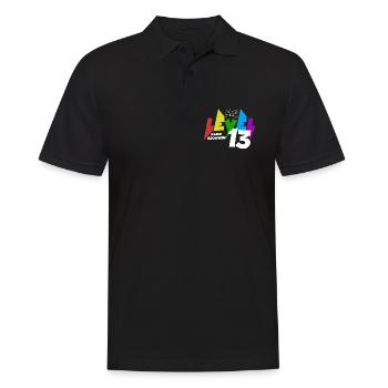 Level 13 Farbiges Gaming Motiv zum 13.Geburtstag - Männer Poloshirt - Schwarz - Vorne - Kai (181cm)