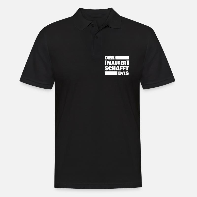 Bricklayer as work - Men's Polo Shirt - black