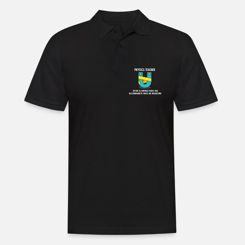 Physik Phyiker Physikstudent Physiklehrer - Männer Poloshirt - Schwarz