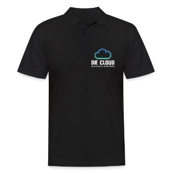 Coder DIE CLOUD IST DER SERVER VON JEMANDE ANDREN - Männer Poloshirt - Schwarz - Vorne - Kai (181cm)